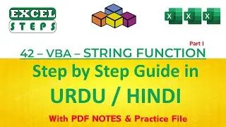 42.1 – Excel VBA String Functions | Excel Automation | 