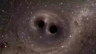 Слияние черных дыр удалось снять на видео
