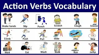 Action Verbs Vocabulary | Learn Action Verbs Vocabulary In English and urdu With Pictures