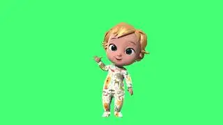 Enchanting 3D Baby Adventures | Green Screen Animated Videos: