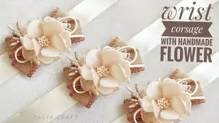 Bridesmaid Ribbon Wrist Corsage #3