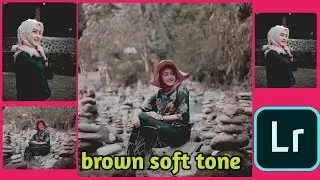 tutorial edit foto filter brown soft tone | lightroom mobile