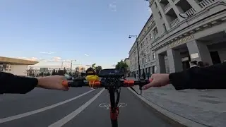 Электросамокат Kugoo Kirin M4 pro MAX ЧЕСТНЫЙ ОБЗОР НА САМОКАТ тест-драйв катаюсь Один по городу.