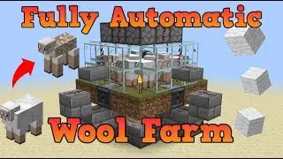 Minecraft: Fully Automatic Wool Farm (1.14.x)