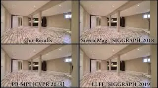 Comparisons with Multi-plane Image based Methods - 3D Photo Inpainting