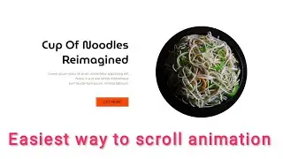 scrolling website animation html css || animation on scrolling with scrollout js || Frontend Design