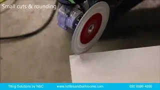 How to cut out or shape porcelain tiles and stone, shape corners and bevel edges