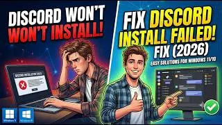 Fix Discord Installation Failed (2026) | Discord Won't Install on Windows 11/10