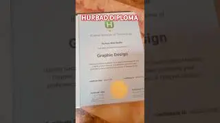 HURBAD DIPLOMA #Graphicdesign
