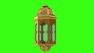 Arabic Lantern Animation Green Screen FULL HD (No Copyright)