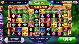 Slotomania SlotoFigz 18.5Q Bet Free Spins with 4 reels #slotomania #SlotoFigz