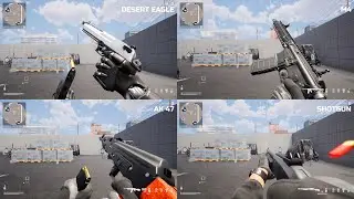 Unreal Engine 5 - TPS FPS game Weapon Reload & Inspect Animations #reloadanimations #gamedevelopment