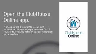 ClubHouse Online Mobile App - Apple Instructions
