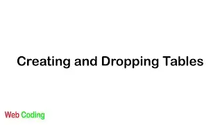 Learn SQL in Arabic 2020 #4 - Creating and Dropping Tables