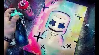 Marshmello Music Spray Painting Fan Artwork 2019
