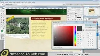 Diseño web con texturas en Photoshop. Parte 10