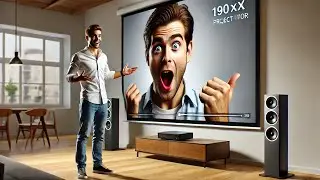 My 200’’ home projector setup - Dess C5 Projector