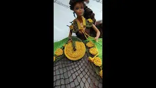 Вязаная сумка для Барби. Секреты вязания одуванчика. МК сумки.
