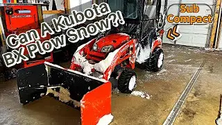 Can A Kubota BX Plow Snow?!