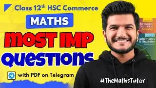 Most Important Questions for Maths 1 & 2 HSC Commerce 2026 | 12th Board Exam 2026  Akash Agrawal