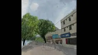 Bangalore City - Digital Painting process using Procreate
