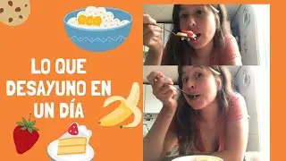 LO QUE DESAYUNO EN UN DÍA