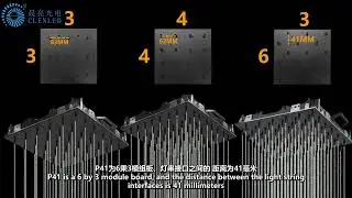 3d matrix light with different pitch