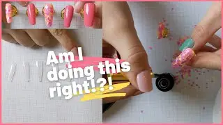 My First Time Making Press On Nails - Candy Floss Rave Clown Nails