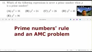 Prime number's rule and a related AMC problem