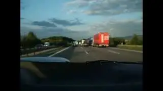 Mon frère - parisienne Philippe sur l'autobahn