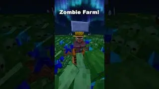 Minecraft Zombie Farm! #shorts