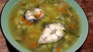 Суп с бобами и рыбой