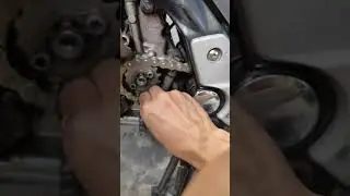 Cara memasang rantai ke gir depan Suzuki Satria FU