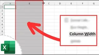 How to Change the Width of a Column in Excel