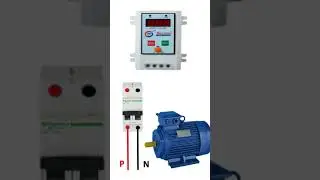 Single phase digital starter connection #shorts #youtubeshorts #motor #starter #digital