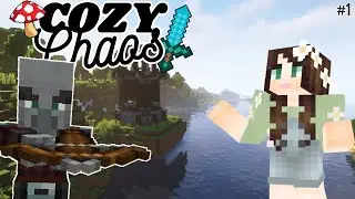 A Chaotic Start!| Cozy Chaos-Minecraft Single Player Survival (Ep1)