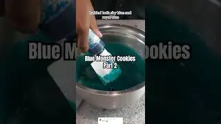 Blue Monster Cookies Part 2! #halloweentreats #cookies