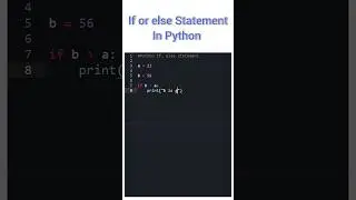 If or else Statement in Python 