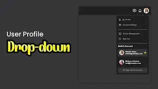 How to Create Profile Dropdown  Using html css and javascript | javascript dropdown | 