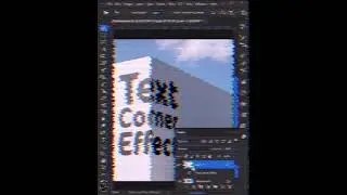 3D Text Effect Corner Perspective - Photoshop Tutorial Typography