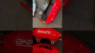 🚨Результат ДО/ПОСЛЕ полного ТО и покраска суппортов в насыщенный красный цвет. #покраскадисков