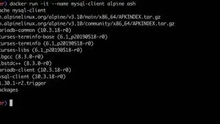 docker alpine install mysql