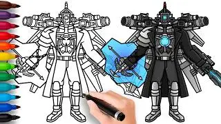 COMO DIBUJAR a NEW UPGRADED TITAN CAMERAMAN 3.5 | Skibidi Toilet Multiverse - fácil y rápido dibujo