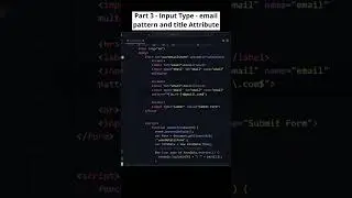 Mastering HTML Email Input: Pattern & Title Attributes! 