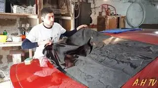 Тонирование заднего стекла формовка Toyota Camri