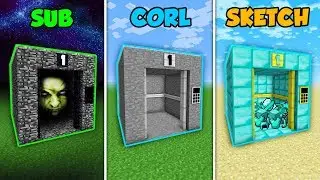 SUB vs CORL vs SKETCH - THE NORMAL ELEVATOR in Minecraft! (The Pals)