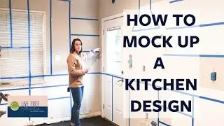 Our Richmond Fixer Upper: How to Mock Up a Kitchen Design with Tape