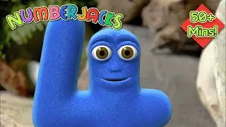 The Fantastic Fours! 4️⃣ Numberjacks FULL Episode Compilation | 50+ Mins