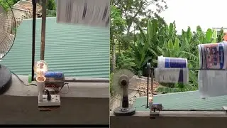 How to Make a Simple Wind turbine from Water Bucket. Free energy.
