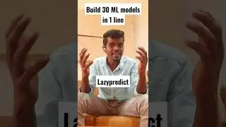 Build 30 Machine Learning models in 1 line #shorts #machinelearning #datascience #automl